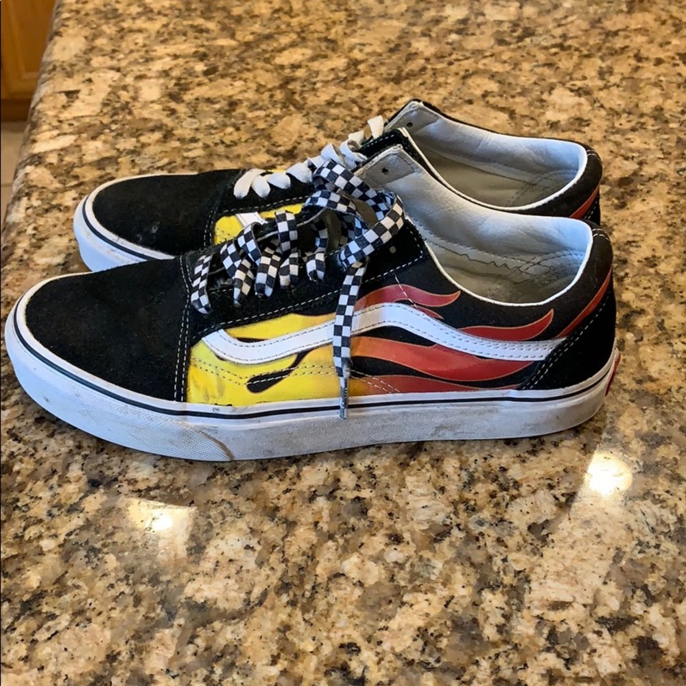Vans w/Flames